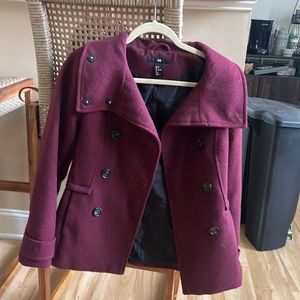 Maroon Peacoat